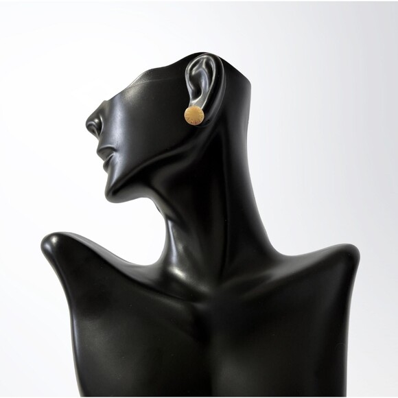 Vintage Sunburst Goldtone Earrings | Textured | Avon 1987 | NIB - Picture 4 of 4